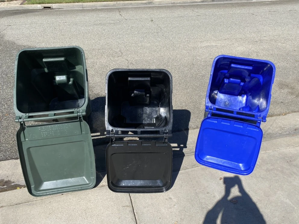 Cleaned trash can after Wiped Clean bin cleaning